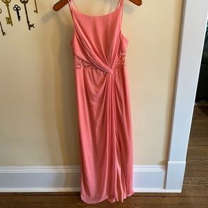 David’s bridal coral bridesmaid dress